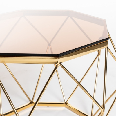 Table basse BREHAT doré