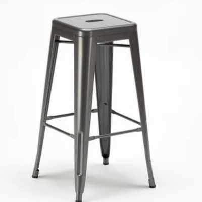 Tabouret haut DEAUVILLE indus noir